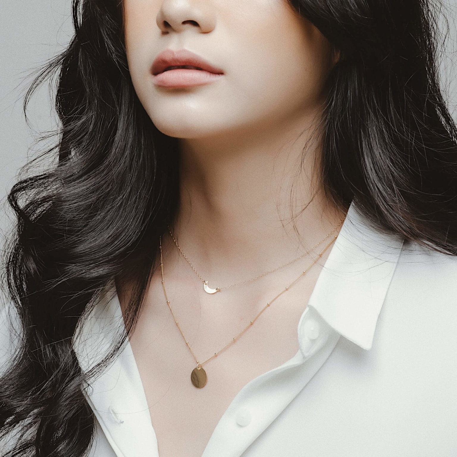 Dây Chuyền BOLD DISC SATELLITE NECKLACE