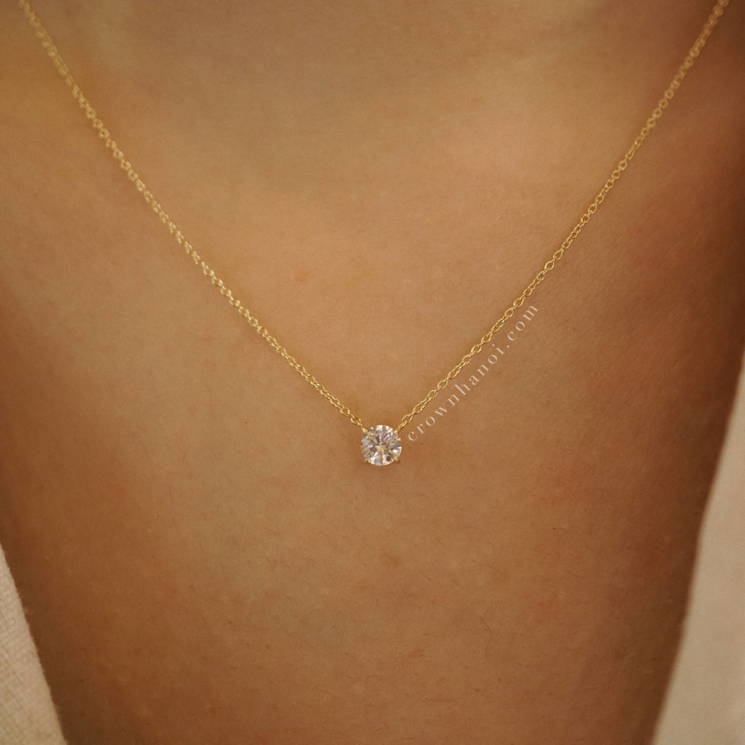 Dây Chuyền 4 PRONG SOLITAIRE NECKLACE