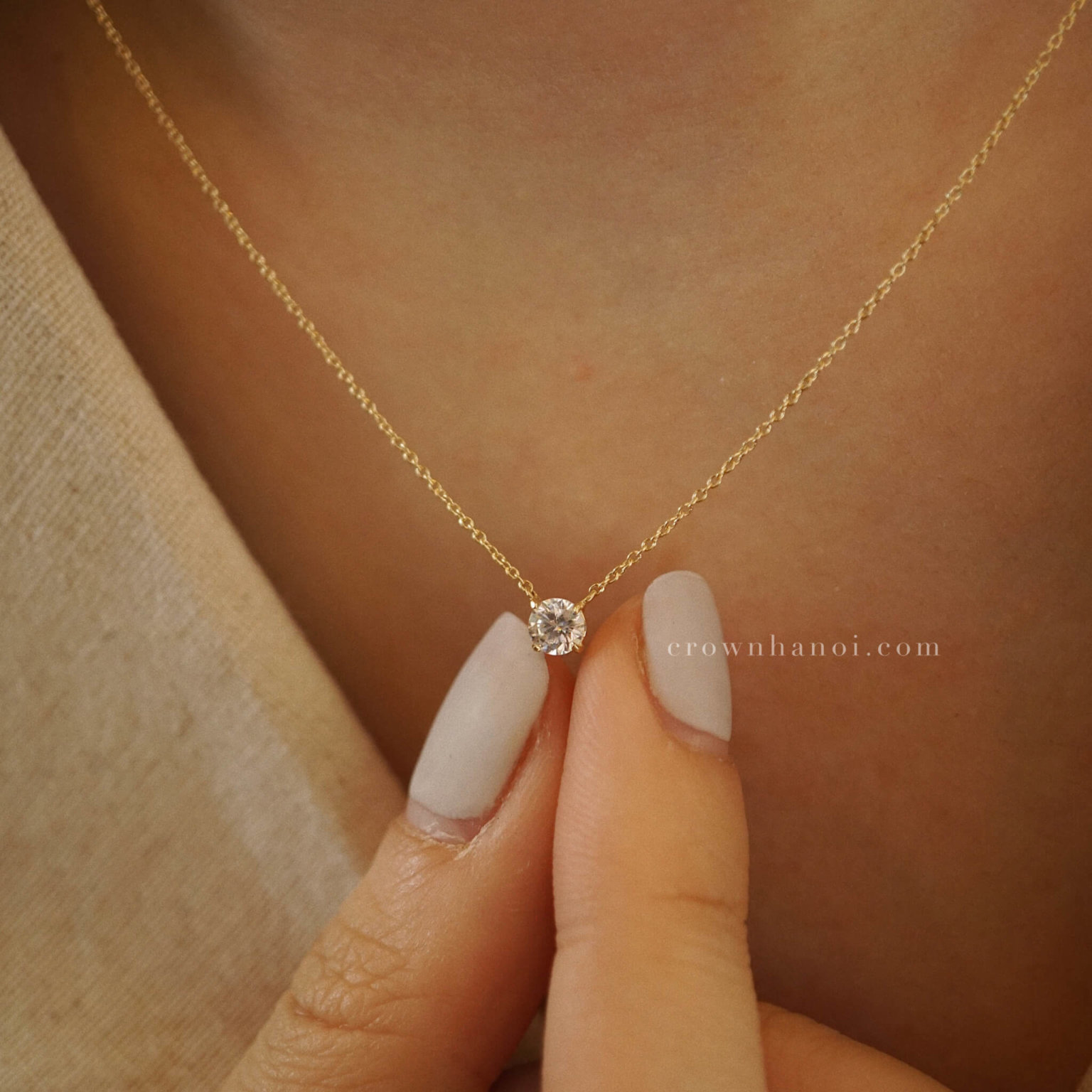 Dây Chuyền 4 PRONG SOLITAIRE NECKLACE